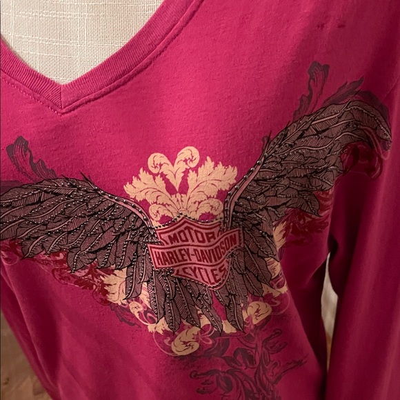Harley-Davidson Pink Long Sleeve Tee - Picture 4 of 10